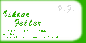 viktor feller business card